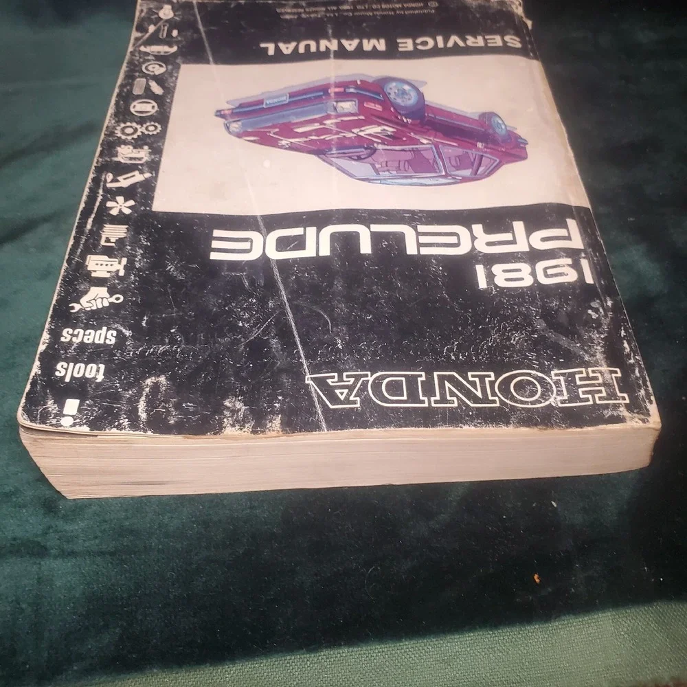 1981 Honda Prelude OEM Service Manual 6169202 Honda Motor Co.‎ Printed In Japan